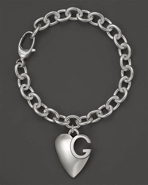 gucci silver bangles|gucci sterling silver charm bracelet.